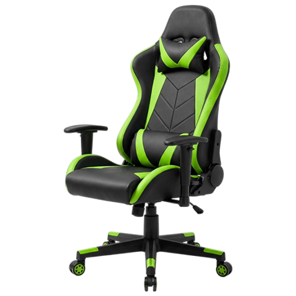 Scaun Gaming Fabrik Home Game Black Green  photo 1