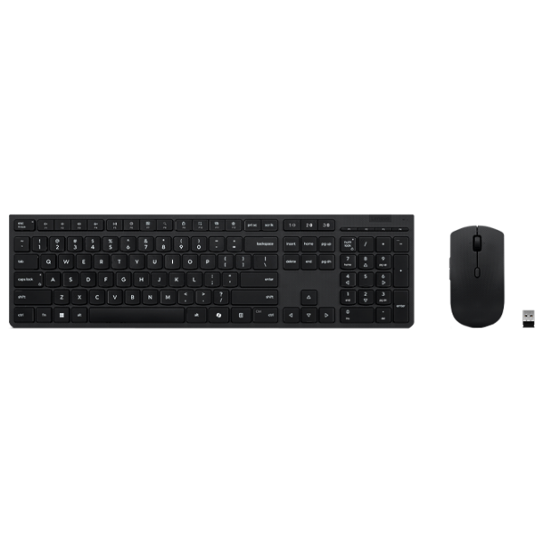 Клавиатура и Мышь Lenovo Professional Черный Для дома и офиса, Беспроводные photo 1