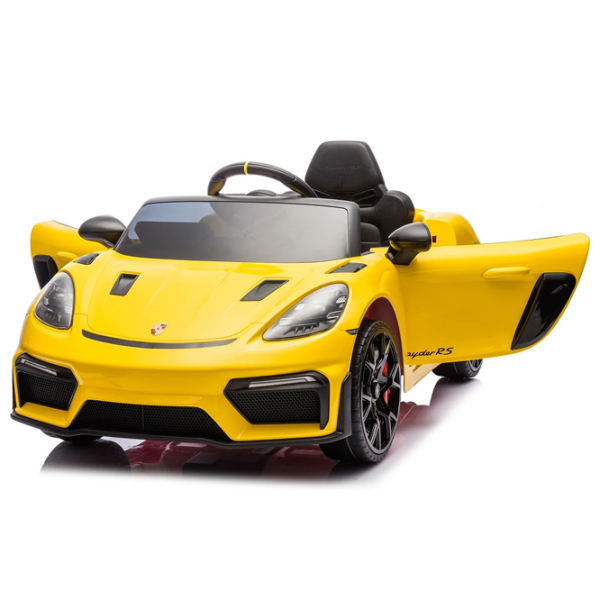 Электромобиль Porsche 718 Spyder Dake P718/4 Желтый 3+ | 30 кг | 8 км/ч photo 2