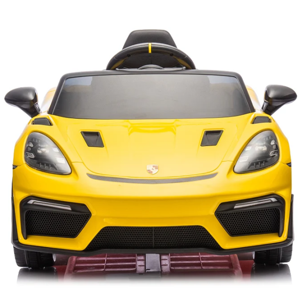 Электромобиль Porsche 718 Spyder Dake P718/4 Желтый 3+ | 30 кг | 8 км/ч photo 4