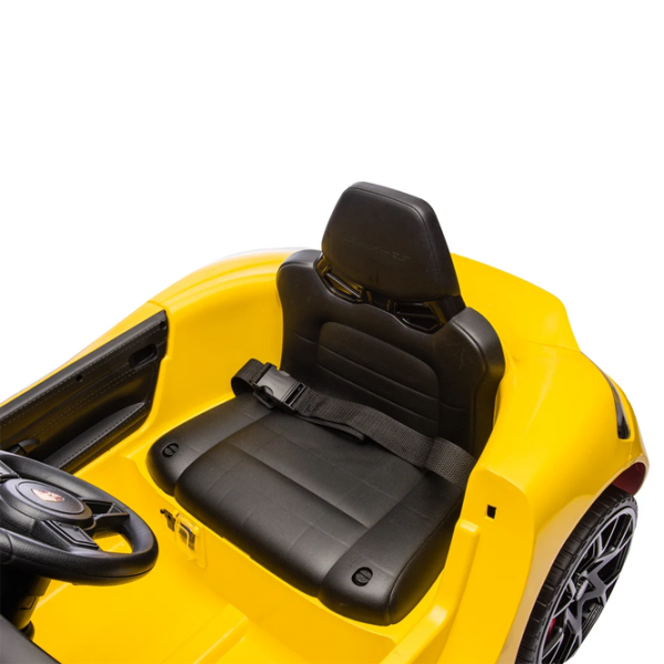 Электромобиль Porsche 718 Spyder Dake P718/4 Желтый 3+ | 30 кг | 8 км/ч photo 6
