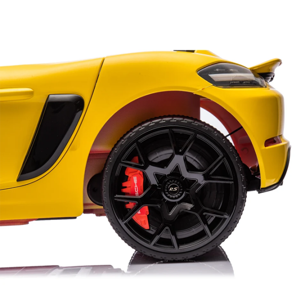 Электромобиль Porsche 718 Spyder Dake P718/4 Желтый 3+ | 30 кг | 8 км/ч photo 7