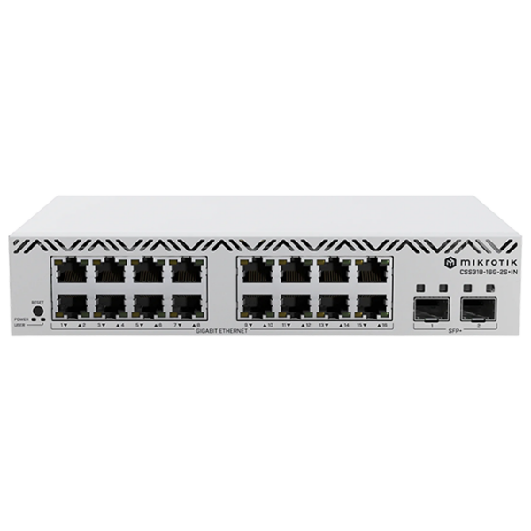 Коммутатор Mikrotik CSS318-16G-2S+IN Серый 72 Гбит/с photo 1