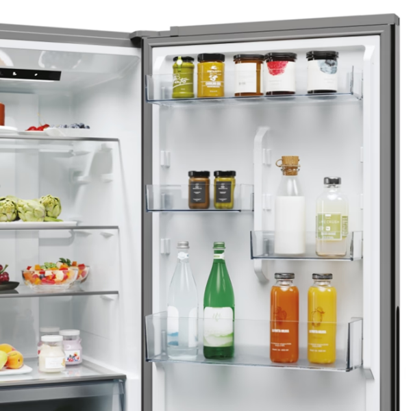 Frigider Candy ECN2CQTEX186 Inox 235l / No Frost, 120l / No Frost, E photo 8