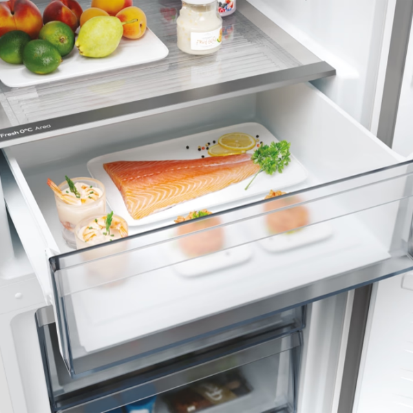 Frigider Candy ECN2CQTEX186 Inox 235l / No Frost, 120l / No Frost, E photo 9