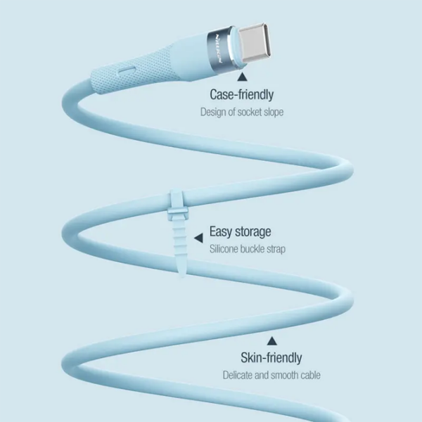 Кабель для телефона Nillkin Flowspeed USB Type-C / USB Type-C Синий  photo 6