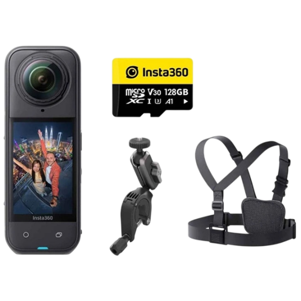 Экшн-камера Insta360 X5 Cycling Bundle Черный 72 МП / 2400 мАч / IP68 photo 1