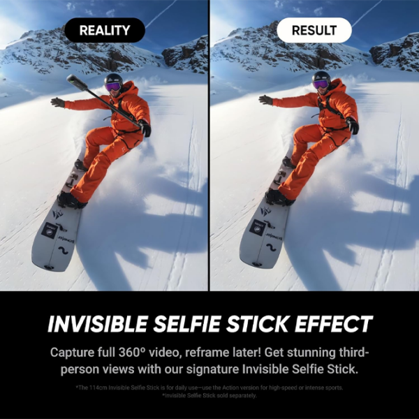 Экшн-камера Insta360 X5 Motorcycle Bundle Черный 72 МП / 2400 мАч / IP68 photo 4