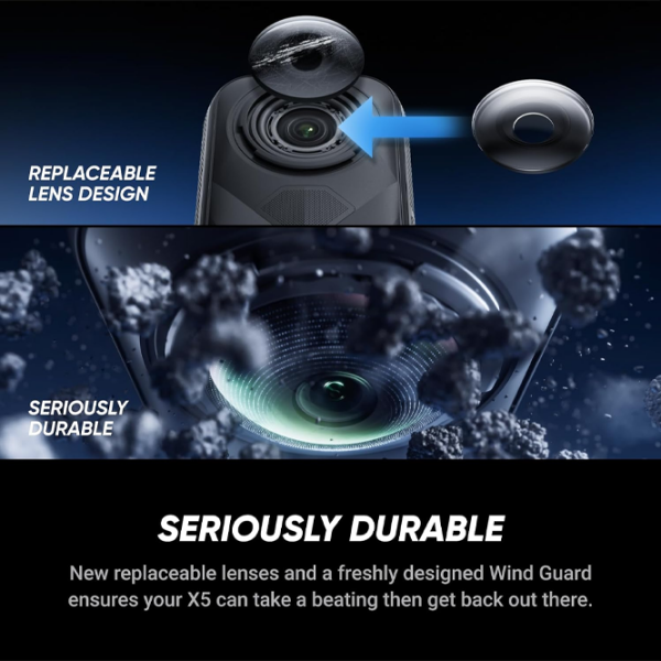 Экшн-камера Insta360 X5 Motorcycle Bundle Черный 72 МП / 2400 мАч / IP68 photo 7