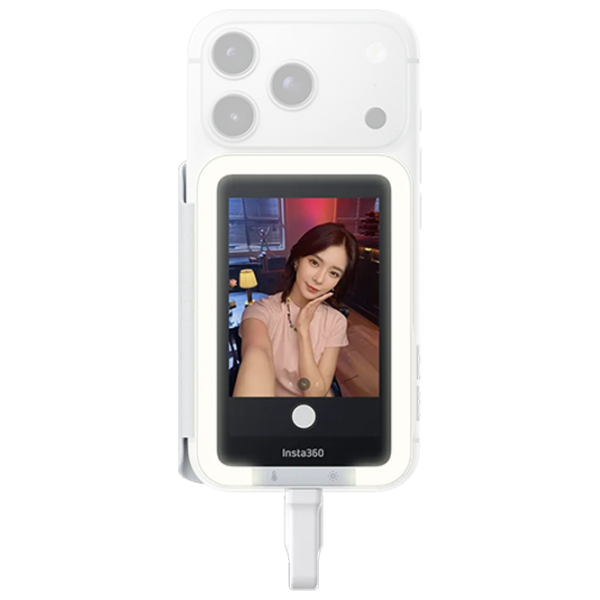 Селфи лампа Insta360 Snap Selfie Screen with LED Light Белый USB Type C / Белый photo 1