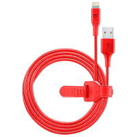Cablu pentru telefon Cellularline Strip MFI USB / Lightning Red 