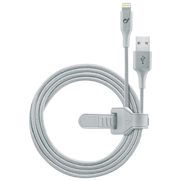 Cablu pentru telefon Cellularline Strip MFI USB / Lightning Silver  photo 1