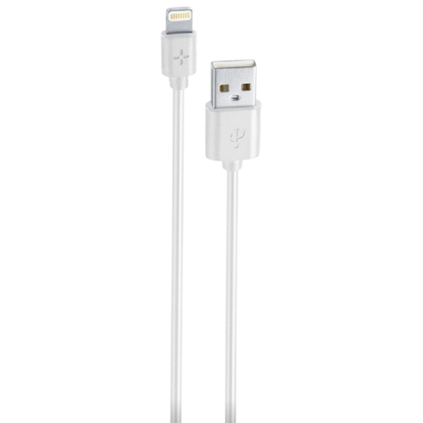 Cablu pentru telefon Cellularline Ploos MFI USB / Lightning White  photo 1