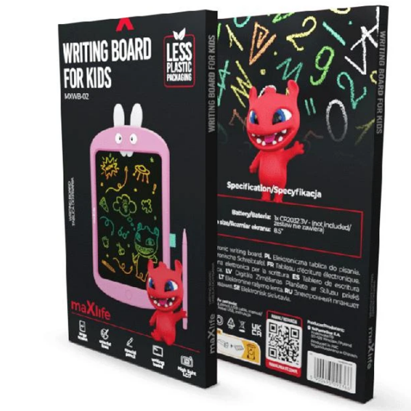Tabletă grafică Maxlife Writing Board MXWB-02 Pink Pentru copii,  photo 5