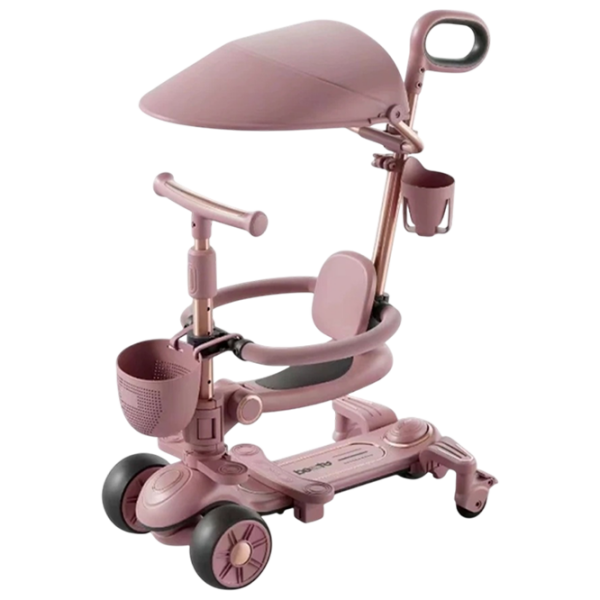 Trotinetă pentru copii cu trei roți RTM 8026 (78642) Pink 1 an, 50 kg, Din PU photo 1