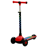 Trotinetă pentru copii cu trei roți RTM 6026 (46894) Red , 50 kg, Din PU