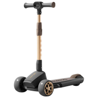 Trotinetă pentru copii cu trei roți RTM 8106 (79694) Black , 50 kg, Din PU