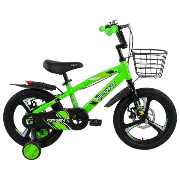 Bicicletă Richi Tichi GI-7/1 16" Green  Metal / Pentru copii photo 1