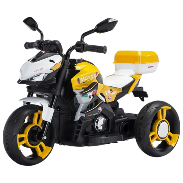 Детский мотоцикл Caider RT7788/3 Желтый 3+ | 15 кг | 8 км/ч photo 1