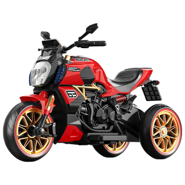 Детский мотоцикл Caider 1260 Красный 3+ | 25 кг | 5 км/ч photo 1