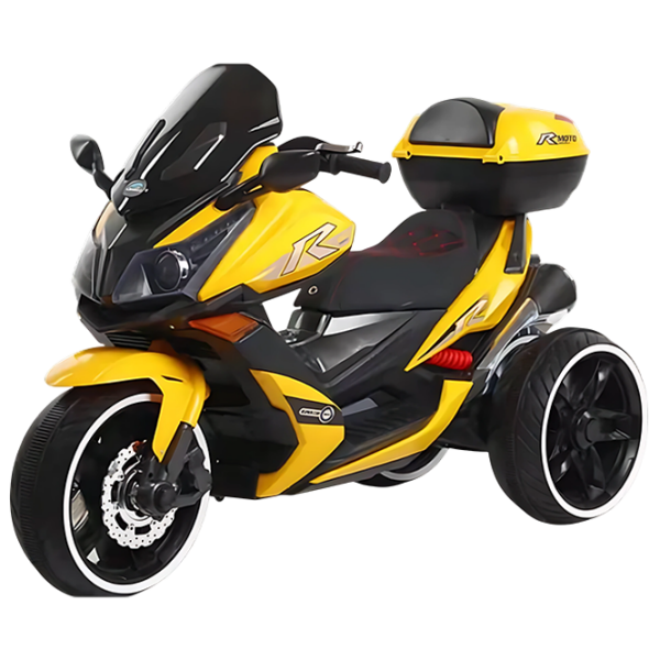 Детский мотоцикл Caider 550 Желтый 3+ | 25 кг | 5 км/ч photo 1