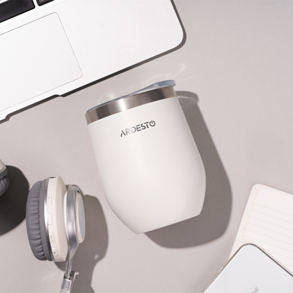 Cană termo Ardesto Compact Travel Mug White 0.35l photo 5