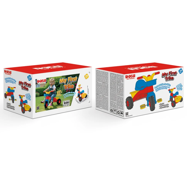 Triciclu Dolu 7006 Red  Plastic / Pentru copii photo 2