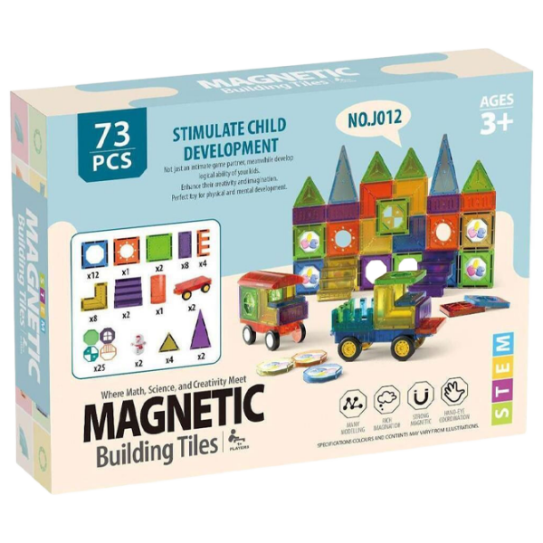 Constructor HD Toys Magnetic Multicolor Numărul de piese 73, 3+