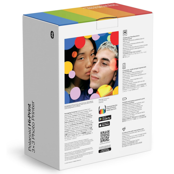 Foto imprimantă Polaroid Hi Print 3x3 E-Box Bundle (10 Shots) White  photo 4