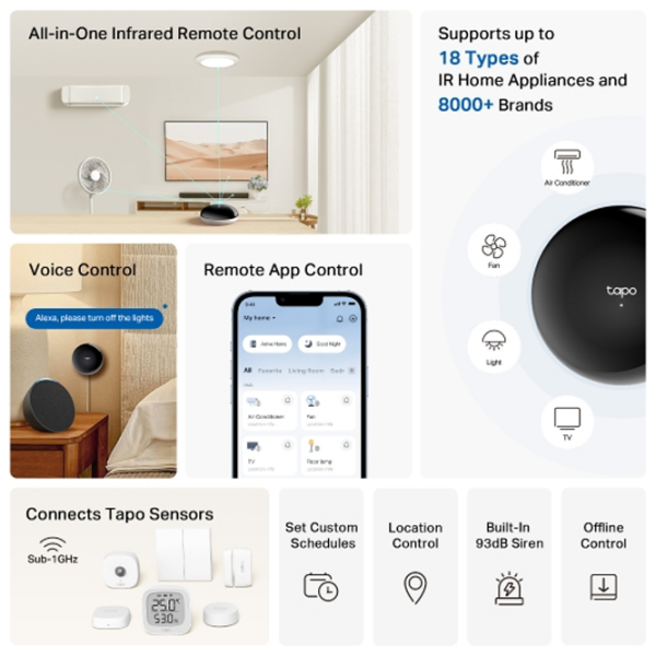 Controller inteligent TP-Link Tapo H110 White  photo 4
