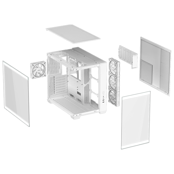 Корпус Asus A32 PLUS TG Белый micro ATX photo 15