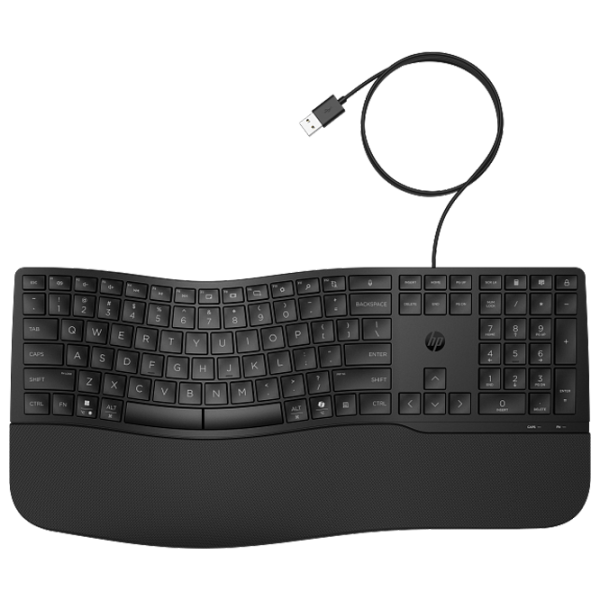 Клавиатура HP 480 Comfort Черный Для дома и офиса, Проводная photo 1