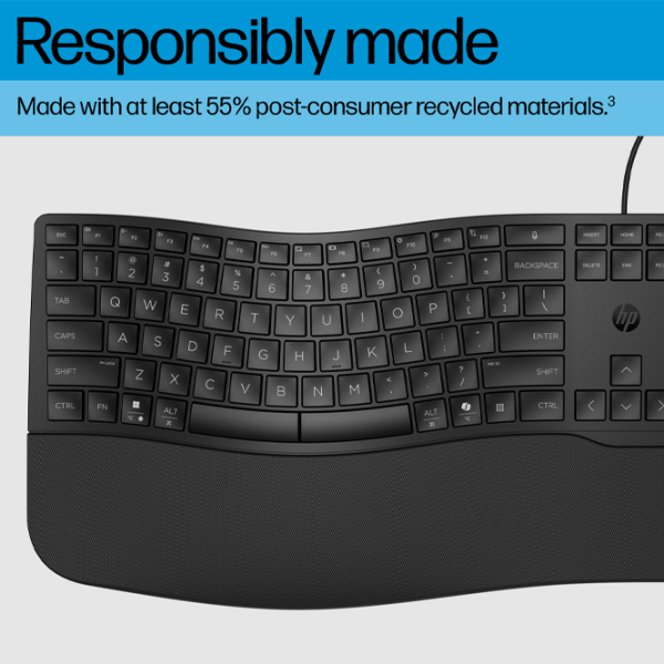 Клавиатура HP 480 Comfort Черный Для дома и офиса, Проводная photo 6