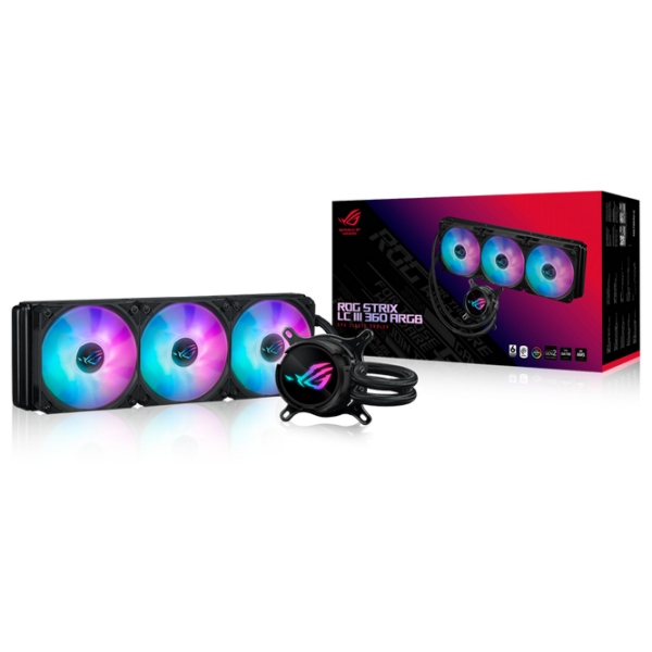 Жидкостное охлаждение Asus ROG STRIX LC III 360 ARGB Черный  photo 6