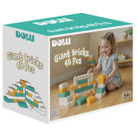 Конструктор Dolu Giant Bricks Разноцветный Количество деталей 48, 1+
