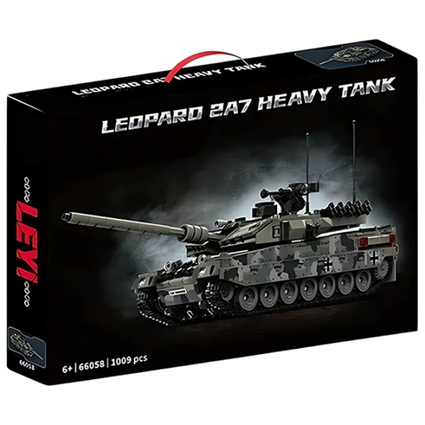 Constructor HD Toys Leopard 2A7 Heavy Black Numărul de piese 1009, 6+