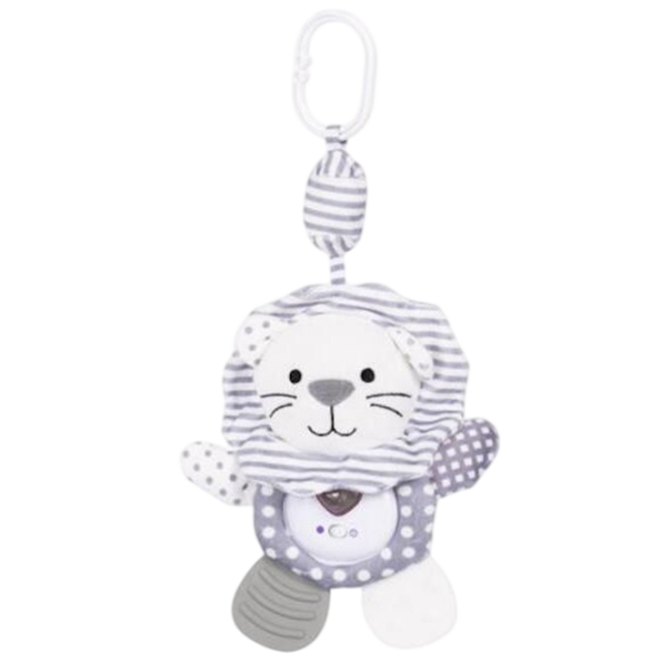 Jucărie pentru pătuțuri și cărucioare Chipolino Lion PIKL02504LIO White