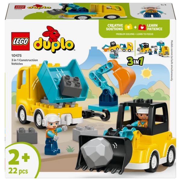Constructor LEGO Construction Vehicles Yellow Numărul de piese 22, 2+