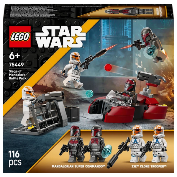 Конструктор LEGO Siege of Mandalore Battle Pack Разноцветный Количество деталей 116, 6+