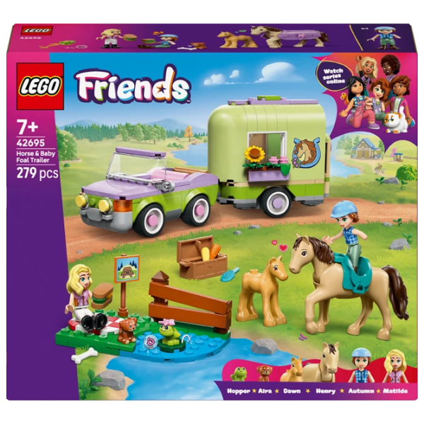Конструктор LEGO Horse & Baby Foal Trailer Разноцветный Количество деталей 279, 7+