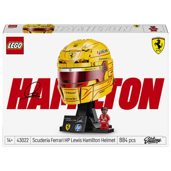 Конструктор LEGO Scuderia Ferrari HP Lewis Hamilton Helmet Золото Количество деталей 884, 14+