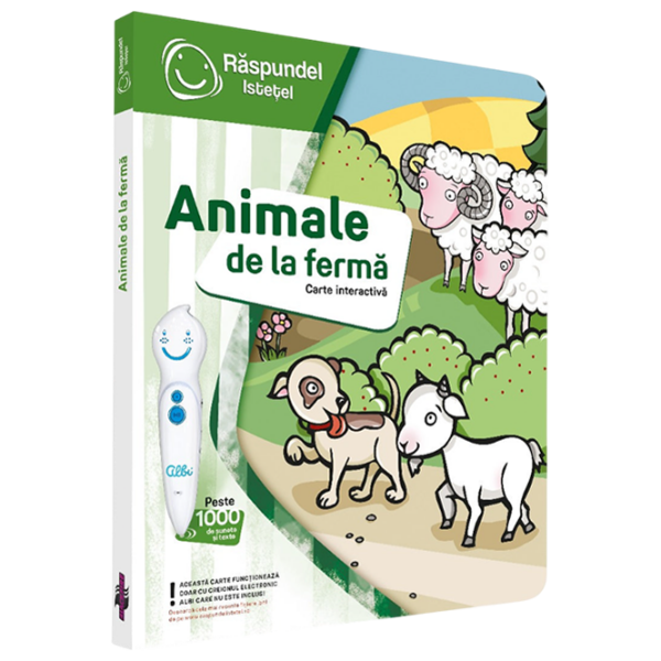 Carte educativă Raspundel Istetel Animals on the farm Dezvoltare, 5+