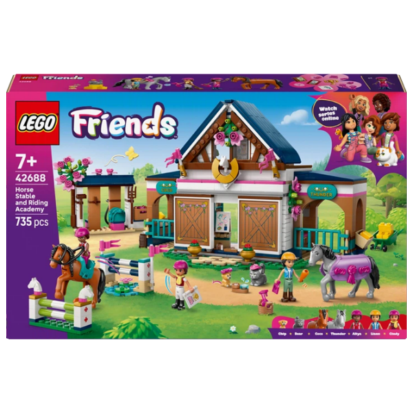 Конструктор LEGO Horse Stable and Riding Academy Коричневый Количество деталей 735, 7+