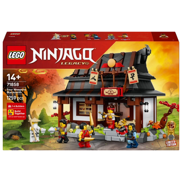 Конструктор LEGO Four Weapons Blacksmith 15th Anniversary Коричневый Количество деталей 1259, 14+