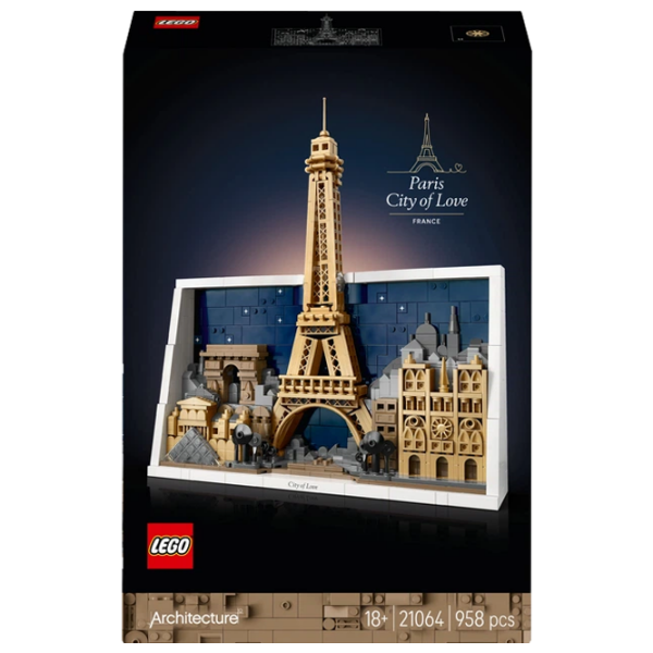Конструктор LEGO Paris City Of Love Бежевый Количество деталей 958, 18+