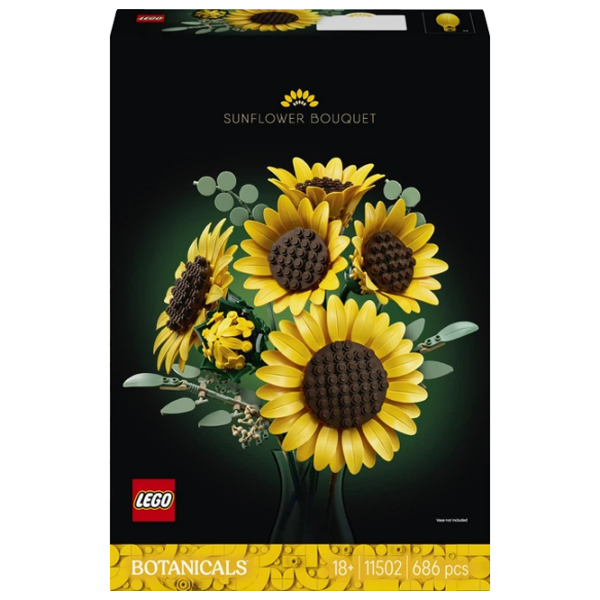 Constructor LEGO Sunflower Bouquet Yellow Numărul de piese 686, 18+