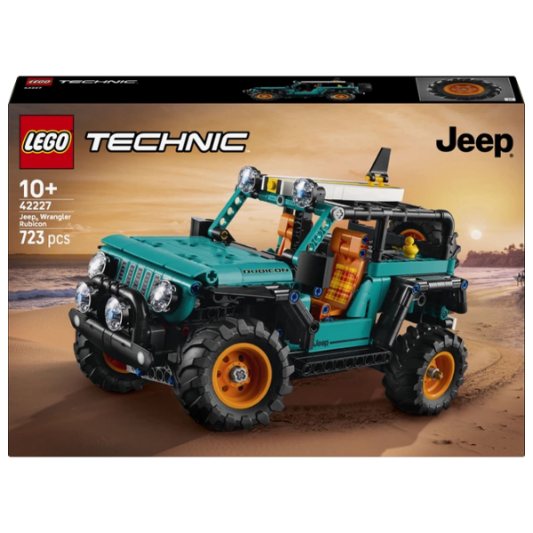 Constructor LEGO JEEP Wrangler Rubicon Aquamarin Numărul de piese 723, 10+