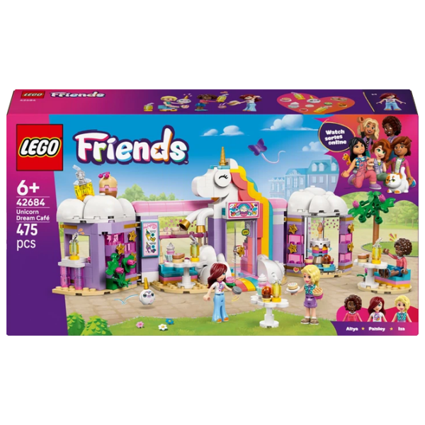 Constructor LEGO Unicorn Dream Cafe Violet Numărul de piese 475, 6+