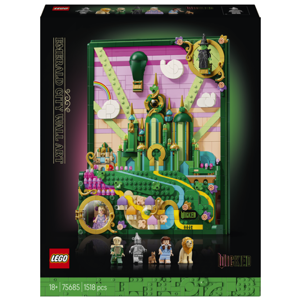 Конструктор LEGO Emerald City Wall Art Зеленый Количество деталей 1518, 18+