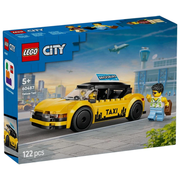 Constructor LEGO Taxi Yellow Numărul de piese 122, 5+